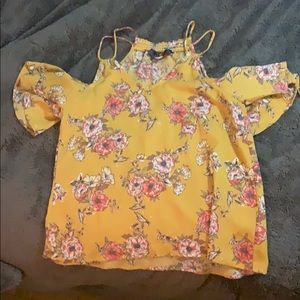 Flower shoulder top